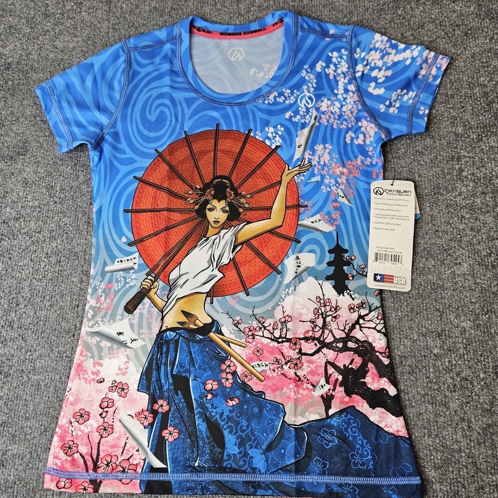 Inknburn Womens Tech Tee Size XXS Poet Spring In Japan Shortsleeve Quick Dry